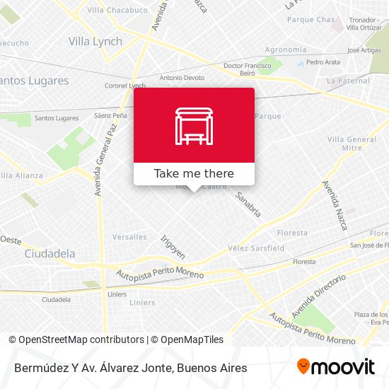 Bermúdez Y Av. Álvarez Jonte map