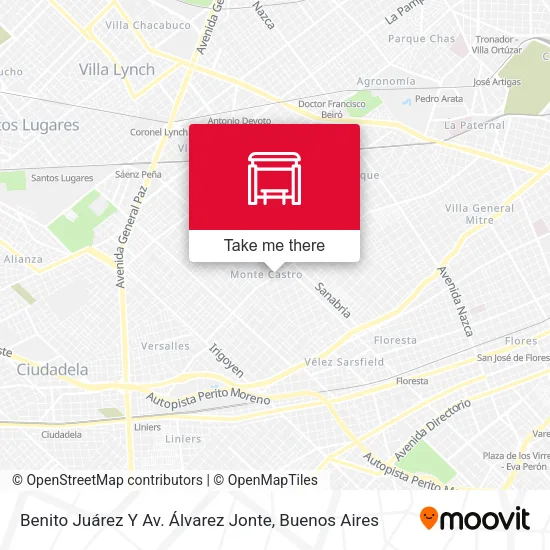 Benito Juárez Y Av. Álvarez Jonte map