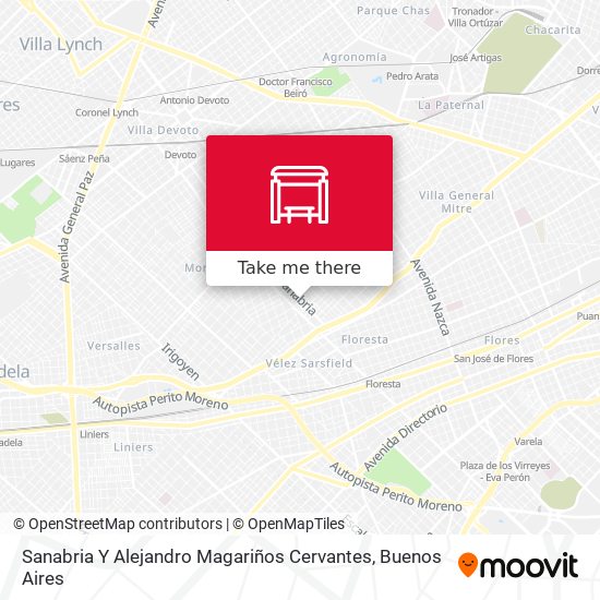 Sanabria Y Alejandro Magariños Cervantes map