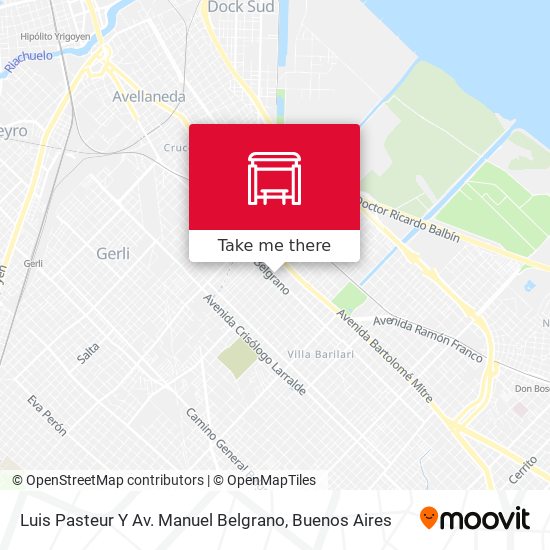 Mapa de Luis Pasteur Y Av. Manuel Belgrano