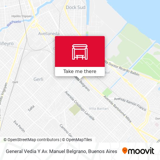 General Vedia Y Av. Manuel Belgrano map