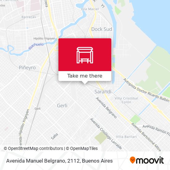 Avenida Manuel Belgrano, 2112 map