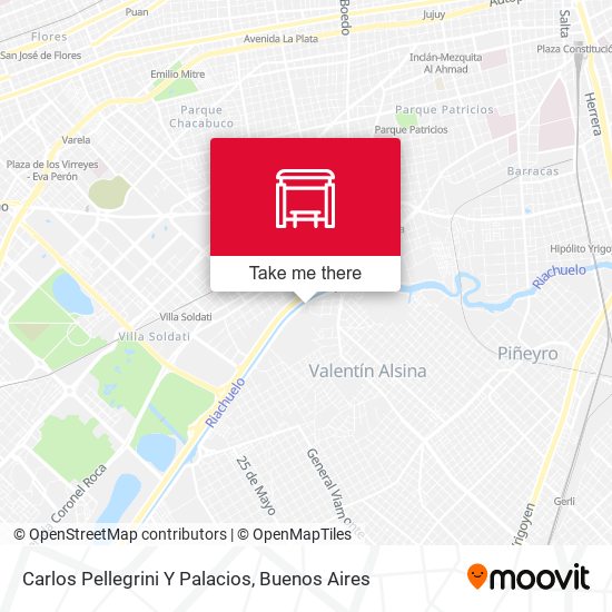 Carlos Pellegrini Y Palacios map