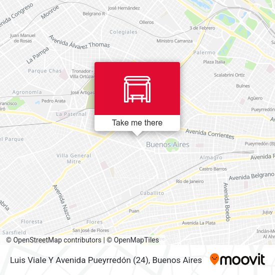 Luis Viale Y Avenida Pueyrredón (24) map