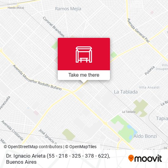 Dr. Ignacio Arieta (55 - 218 - 325 - 378 - 622) map