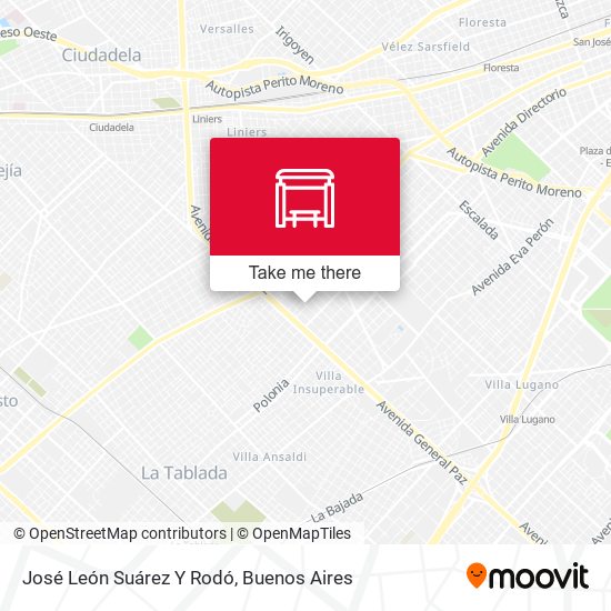 Mapa de José León Suárez Y Rodó