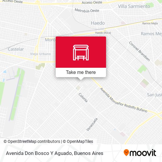 Mapa de Avenida Don Bosco Y Aguado