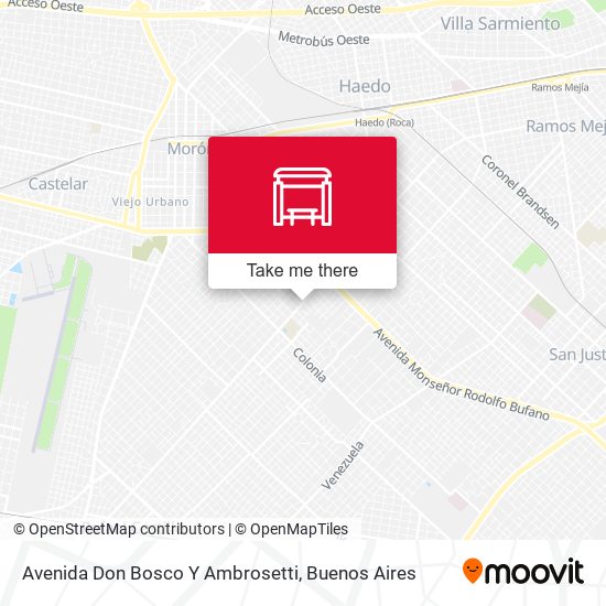 Avenida Don Bosco Y Ambrosetti map
