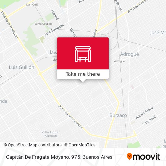 Capitán De Fragata Moyano, 975 map