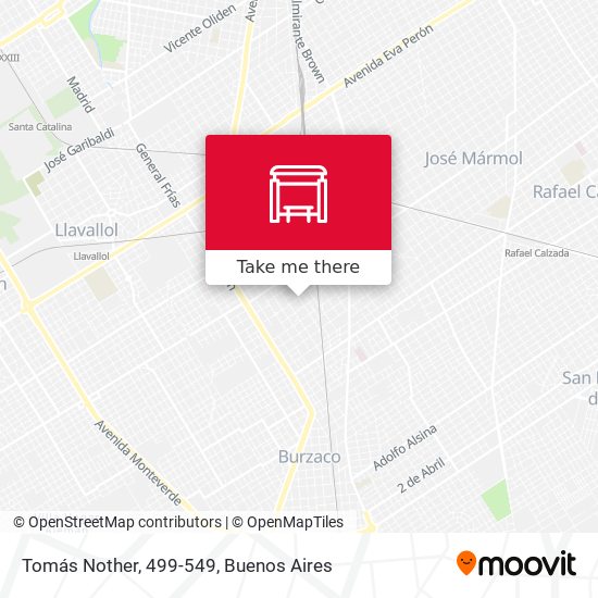Tomás Nother, 499-549 map