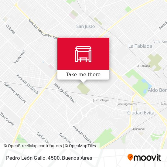 Pedro León Gallo, 4500 map
