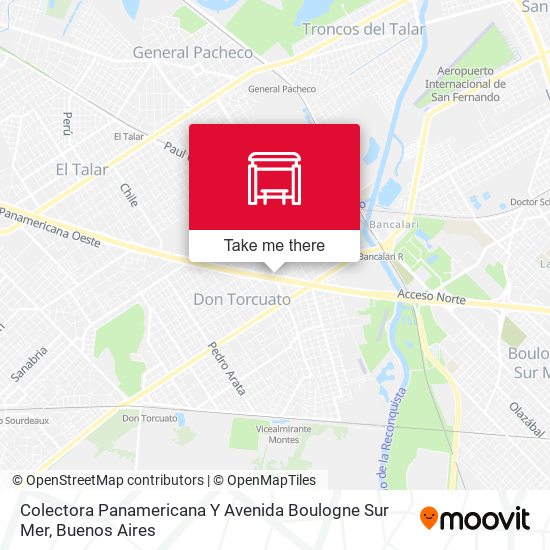 Colectora Panamericana Y Avenida Boulogne Sur Mer map