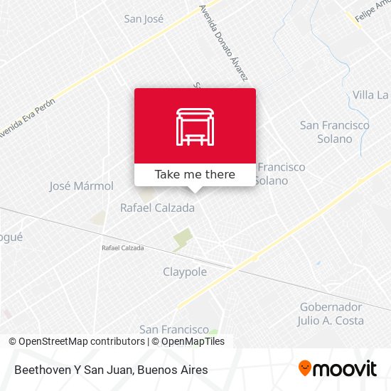 Beethoven Y San Juan map