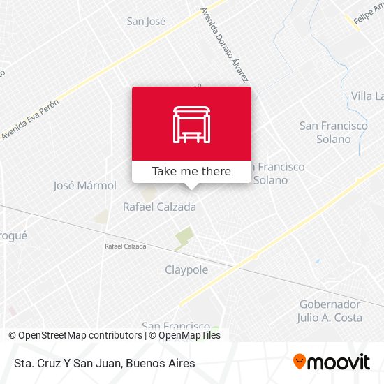 Sta. Cruz Y San Juan map