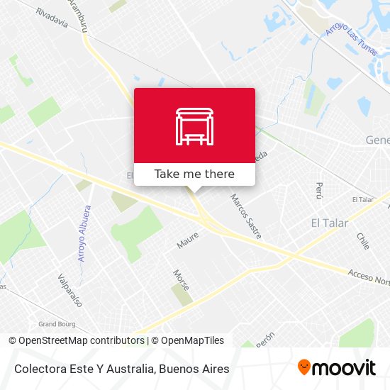 Colectora Este Y Australia map