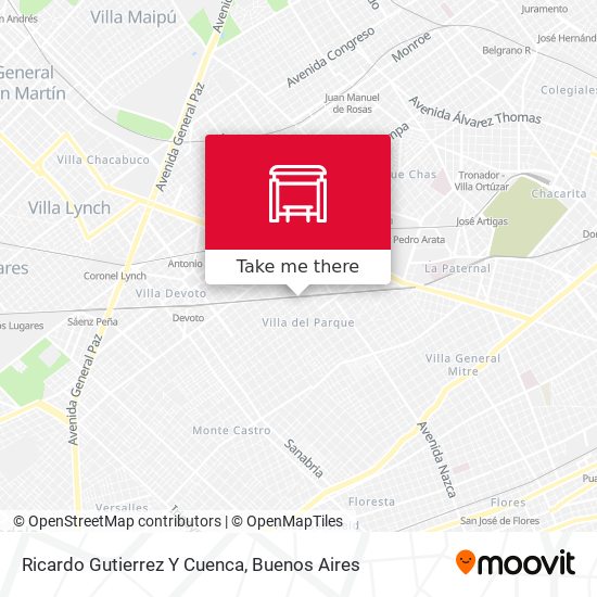 Ricardo Gutierrez Y Cuenca map