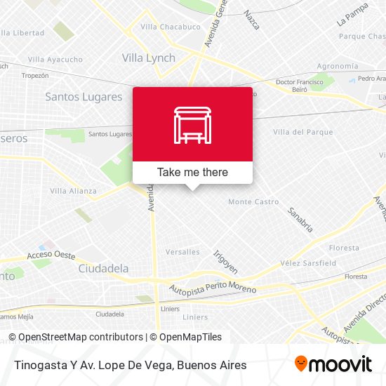 Tinogasta Y Av. Lope De Vega map