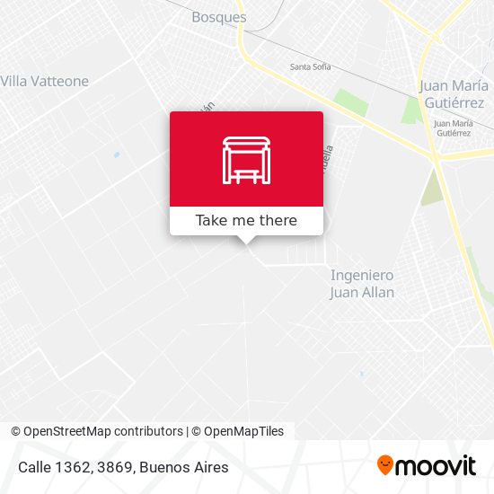 Calle 1362, 3869 map