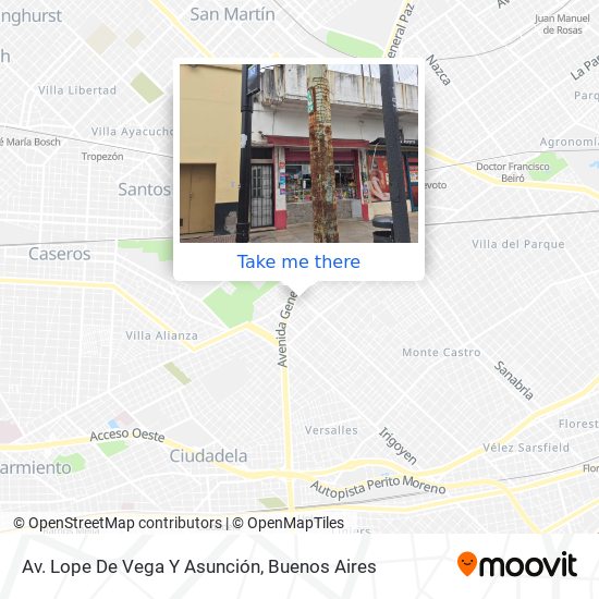 Av. Lope De Vega Y Asunción map