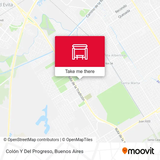 Mapa de Colón Y Del Progreso