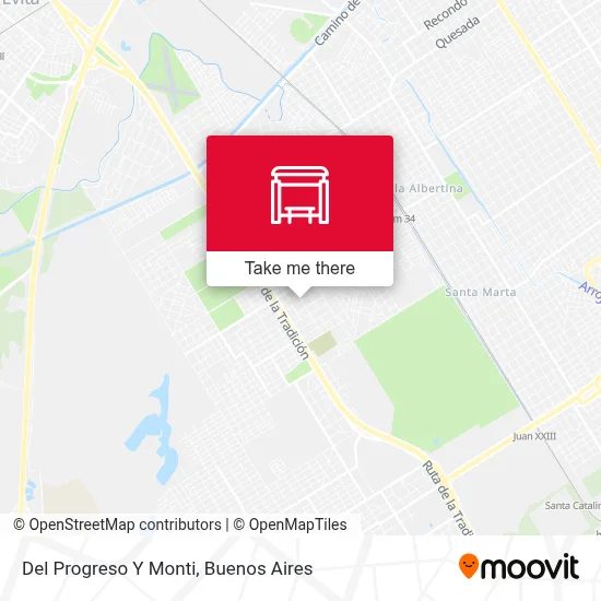 Del Progreso Y Monti map