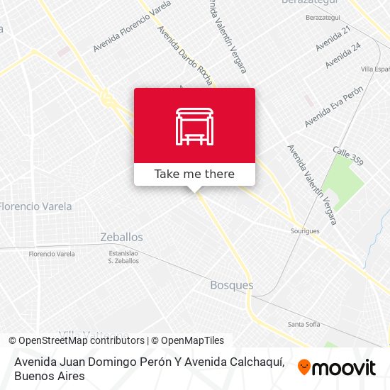 Avenida Juan Domingo Perón Y Avenida Calchaquí map