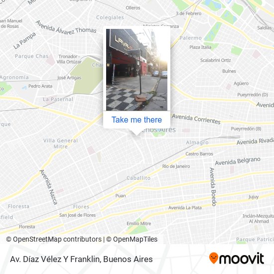 Mapa de Av. Díaz Vélez Y Franklin