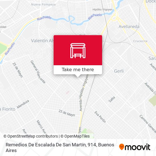 Remedios De Escalada De San Martín, 914 map