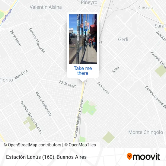 Mapa de Estación Lanús (160)