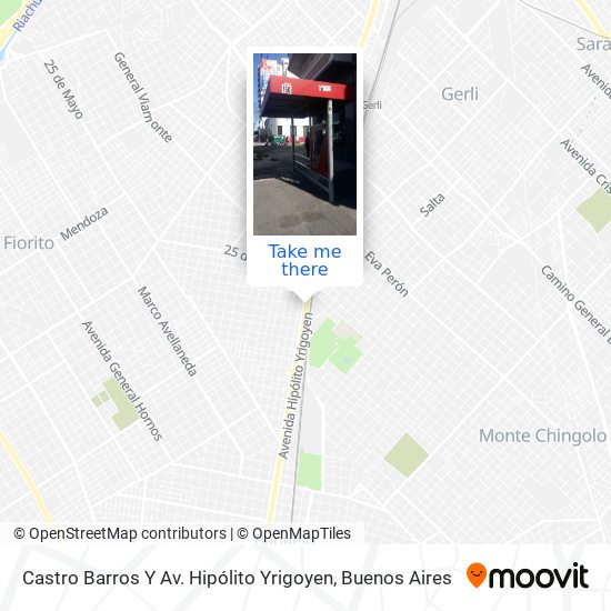 Castro Barros Y Av. Hipólito Yrigoyen map