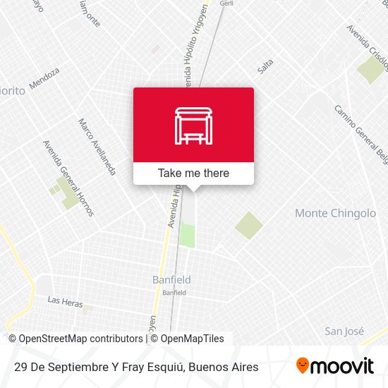 Mapa de 29 De Septiembre Y Fray Esquiú