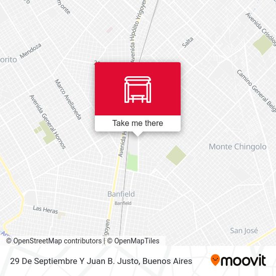 29 De Septiembre Y Juan B. Justo map