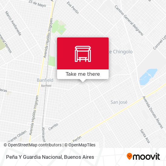 Mapa de Peña Y Guardia Nacional