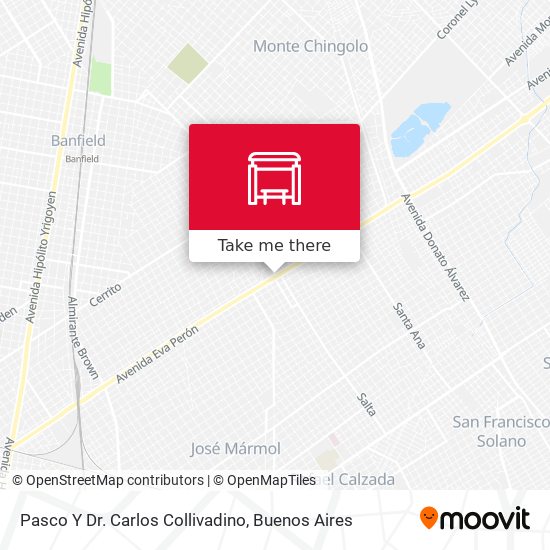 Pasco Y Dr. Carlos Collivadino map