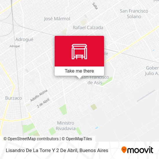 Lisandro De La Torre Y 2 De Abril map