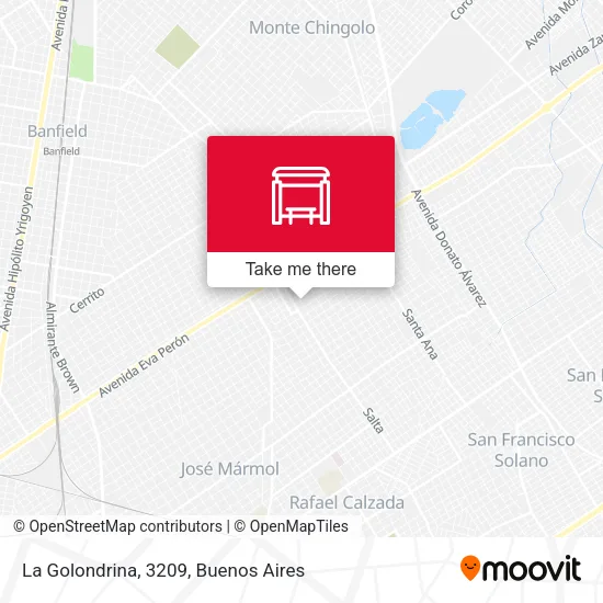 La Golondrina, 3209 map