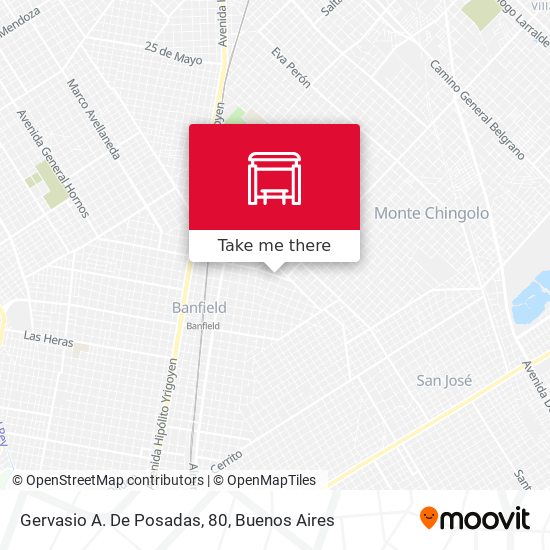 Gervasio A. De Posadas, 80 map