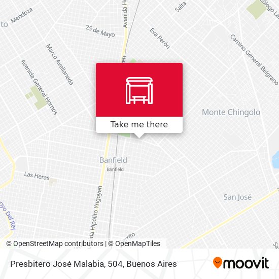 Presbitero José Malabia, 504 map