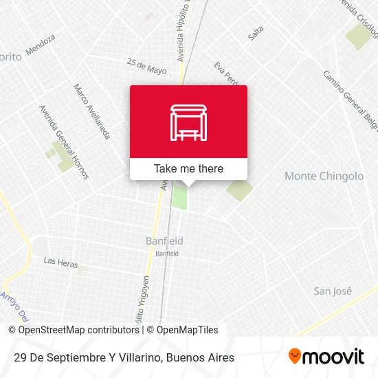 29 De Septiembre Y Villarino map