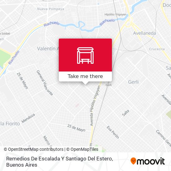 Remedios De Escalada Y Santiago Del Estero map