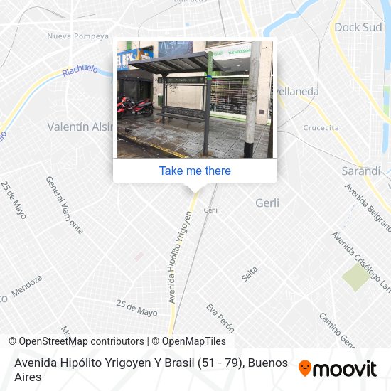 Avenida Hipólito Yrigoyen Y Brasil (51 - 79) map