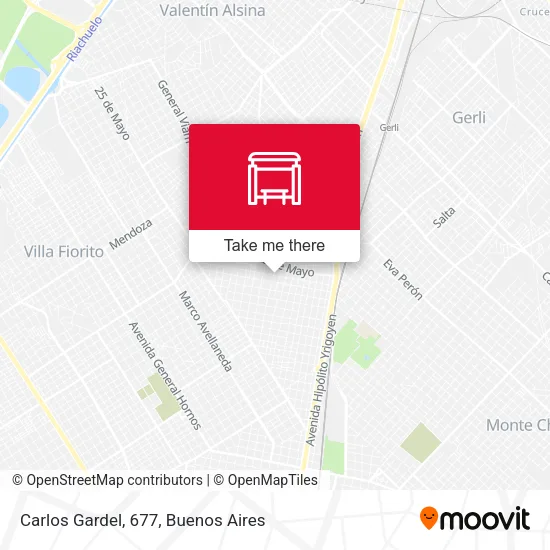 Carlos Gardel, 677 map