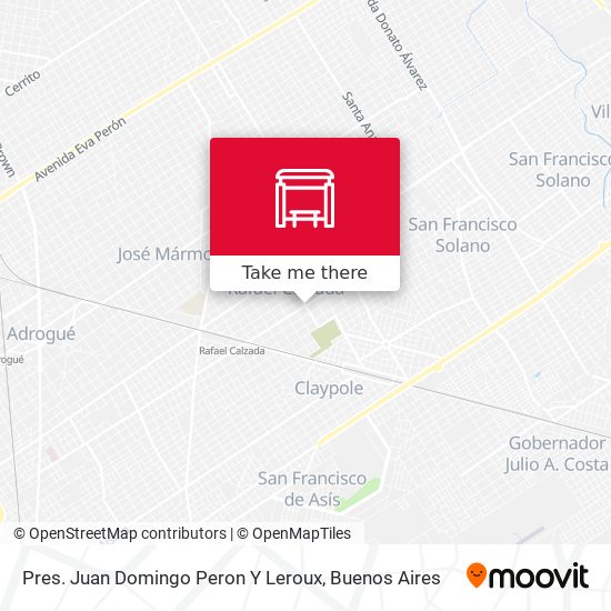 Mapa de Pres. Juan Domingo Peron Y Leroux