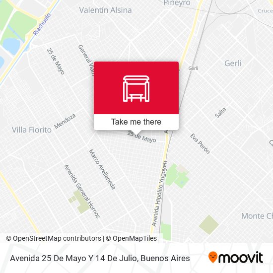 Avenida 25 De Mayo Y 14 De Julio map