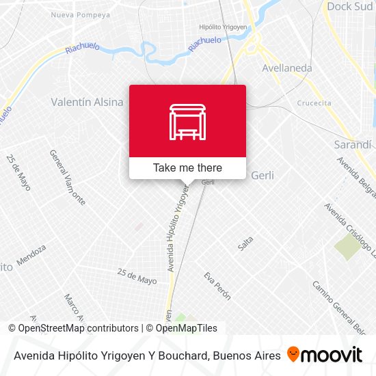 Avenida Hipólito Yrigoyen Y Bouchard map