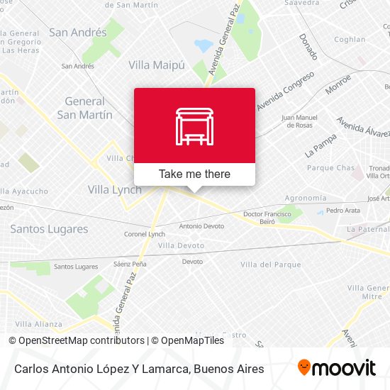 Carlos Antonio López Y Lamarca map