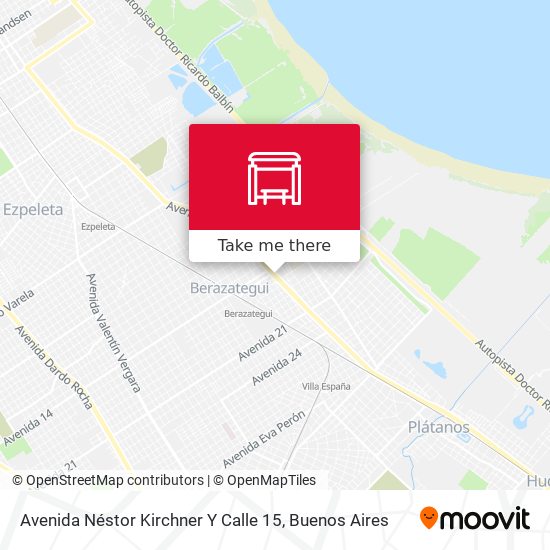 Avenida Néstor Kirchner Y Calle 15 map