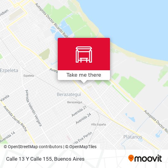 Mapa de Calle 13 Y Calle 155