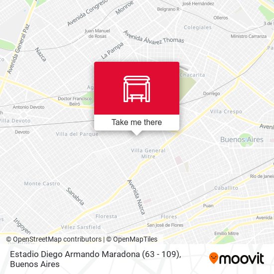Estadio Diego Armando Maradona (63 - 109) map