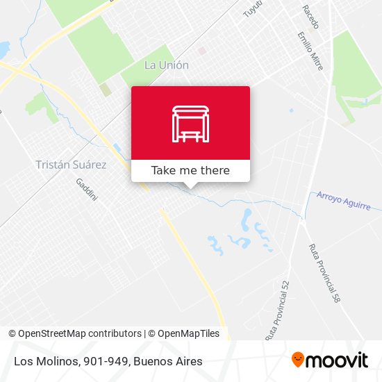 Los Molinos, 901-949 map